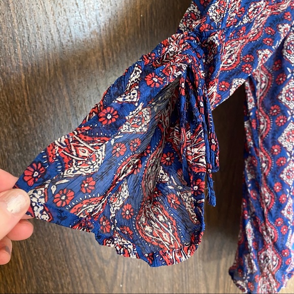 Lucky Brand Paisley Peasant Top - Picture 5 of 5